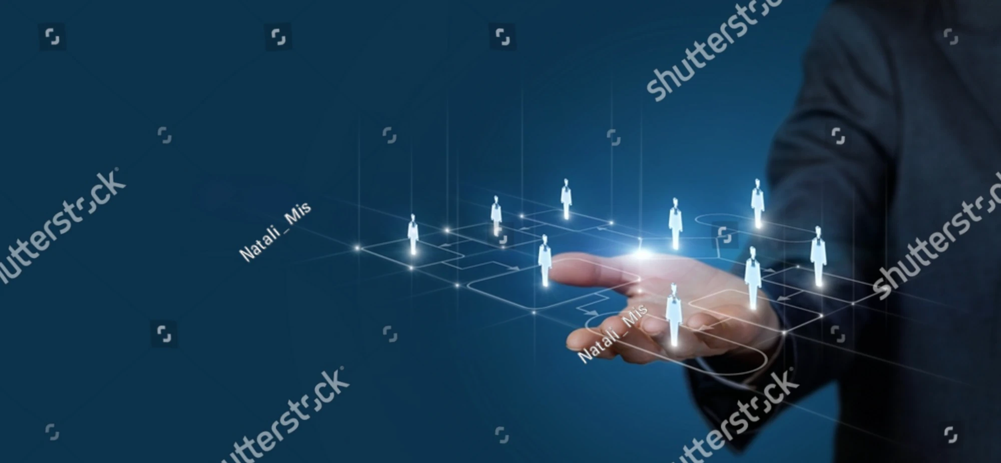 A connected network of people, representing a workforce
